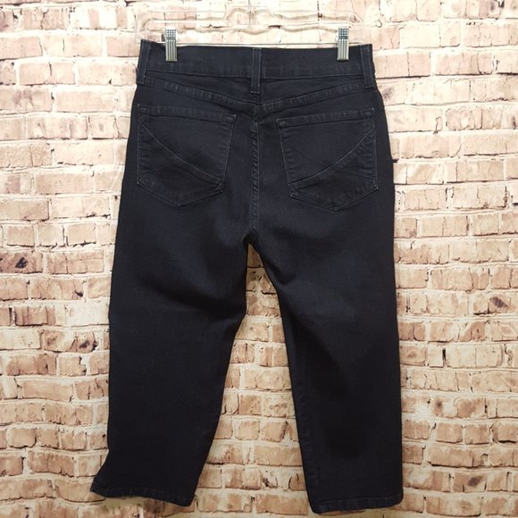 NYDJ Blue Denim Crop Size 8P - Picture 5 of 11